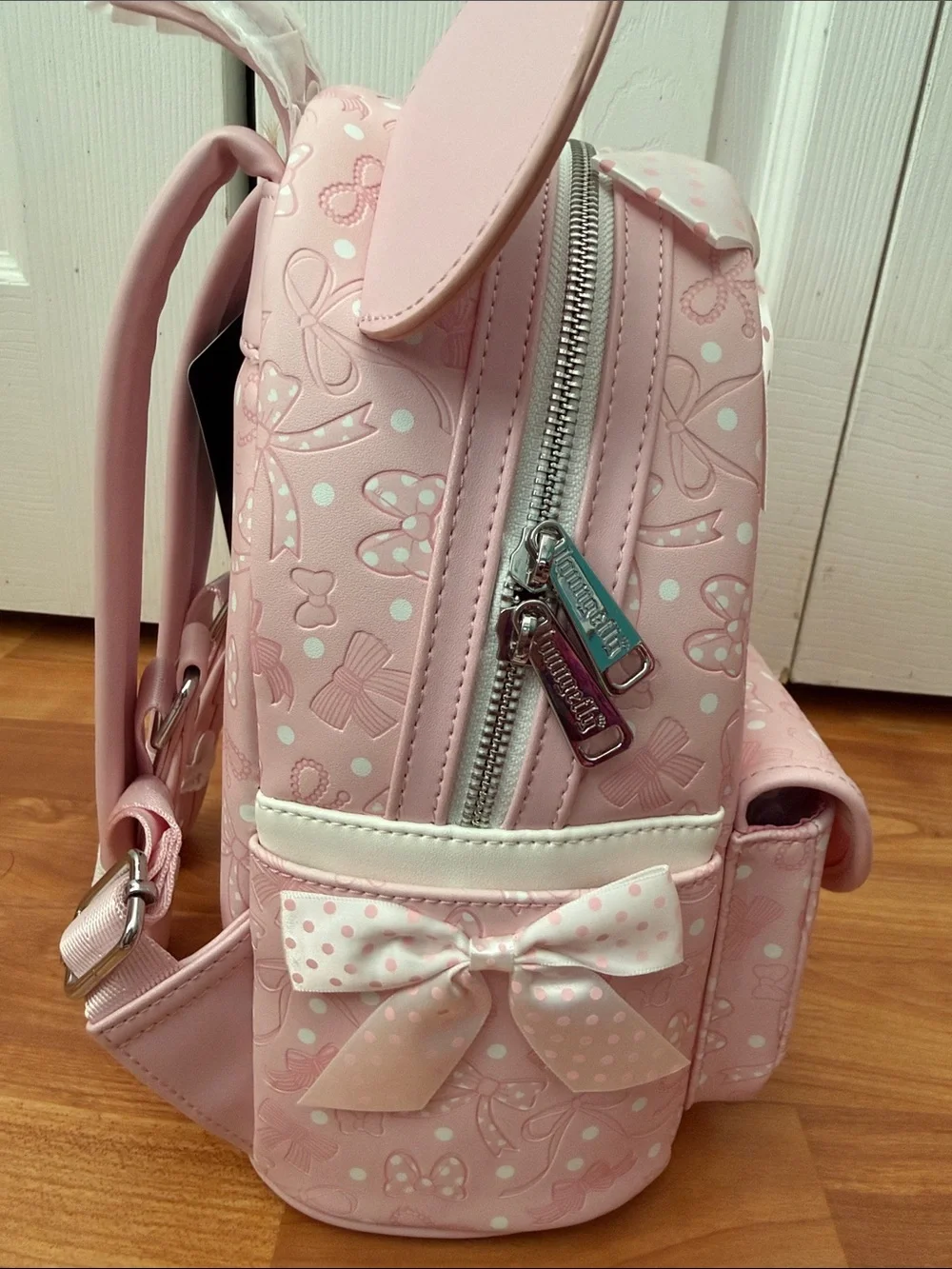 NWT Disney Loungefly Minnie Mouse Pink Bow Mini Backpack | Coquette | Pastel